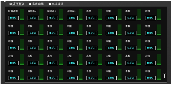 溫升試驗裝置溫度數(shù)據(jù)顯示